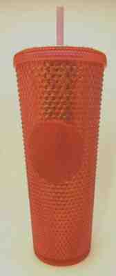 NEW STARBUCKS 2019 Bling Neon Pink Studded Cold Cup Tumbler 24oz WINTER HOLIDAY  - Sold on eBay Nov, 26th 2019 for $27.00