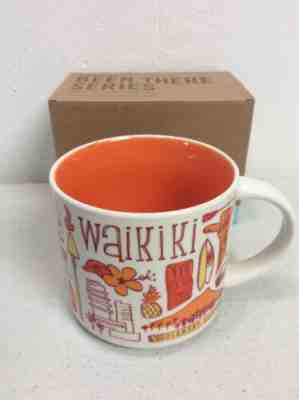 NIB Starbucks Mug 2018 WAIKIKI Hawaii “Been There Series” 14 Oz. Brand New Box - Sold on eBay Nov, 26th 2019 for $20.00