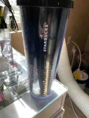 Starbucks Black Silver Sequin Tumbler Cold Cup Straw Ombre 24 Oz Venti NEW - Sold on eBay Nov, 26th 2019 for $25.00