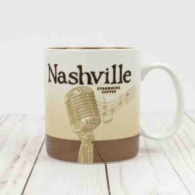Starbucks Nashville Coffee Mug Collector Series Microphone Music Skyline 2010 - Sold on eBay Nov, 26th 2019 for $29.99