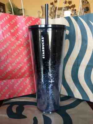 ????Starbucks Holiday 2019 Limited Edition Tumbler Cup - Black w/ Silver Glitter!! - Sold on eBay Nov, 26th 2019 for $23.99