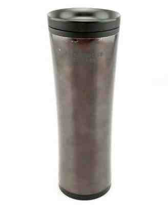 Starbucks Tumbler 20oz Stainless Steel 2009 Rotating Twist Lid Metallic Gunmetal - Sold on eBay Nov, 26th 2019 for $17.58