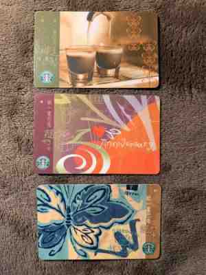 2003 & 2002 Starbucks Taiwan Cards Set of 3 Rare HTF - Sold on eBay Nov, 26th 2019 for $125.01