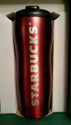 Starbucks RED Lucy Tumbler 12oz Stainless Curvy NWT IN BOX!! VHTF RARE!!!!