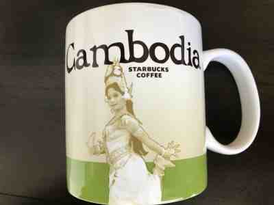 Starbucks Cambodia City Mug 2016 16 Oz Green Coffee Cup Collectors FREE SHIPPING - Sold on eBay Nov, 26th 2019 for $39.99