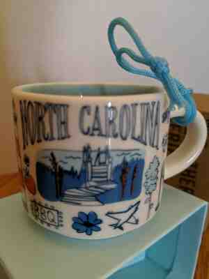 New Starbucks "Been There" North Carolina canOrnament Demi 2oz cup - Sold on eBay Nov, 26th 2019 for $20.00