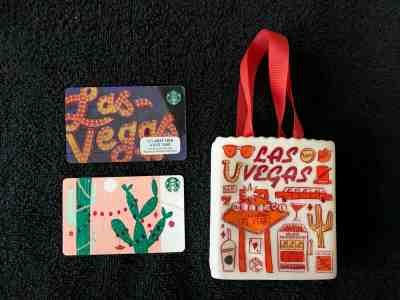 New 2019 LAS VEGAS Nevada STARBUCKS Been There Series ORNAMENT 2 BONUS GIFT CARD - Sold on eBay Nov, 26th 2019 for $16.99