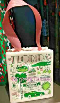 Starbucks Holiday 2019 Florida Been There Ornament - Starbucks Christmas - Sold on eBay Nov, 26th 2019 for $16.49