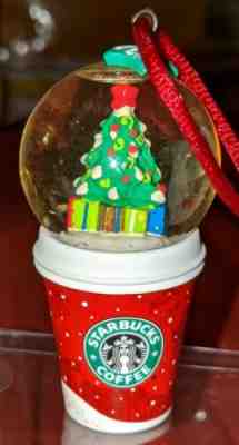 Starbucks Snow Globe To Go Coffee Cup Christmas Ornament 2007 Mini RARE HTF EUC - Sold on eBay Nov, 26th 2019 for $22.50
