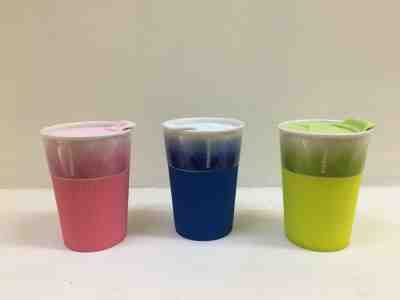 Starbucks Ceramic Rare Tumbler Tall Size x1 Blue Yellow Pink - Sold on eBay Nov, 26th 2019 for $30.00