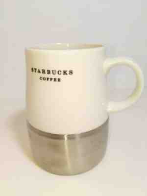 STARBUCKS Coffee Tea Ceramic 14 oz Travel Mug Tea Cup Stainless Bottom 2006 EUC - Sold on eBay Nov, 26th 2019 for $16.99