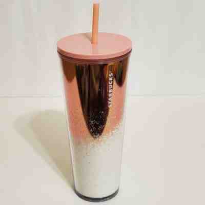 Starbucks Mirror Glitter Cold Cup Holiday Christmas 2019 - Rose Gold - Sold on eBay Nov, 26th 2019 for $28.50