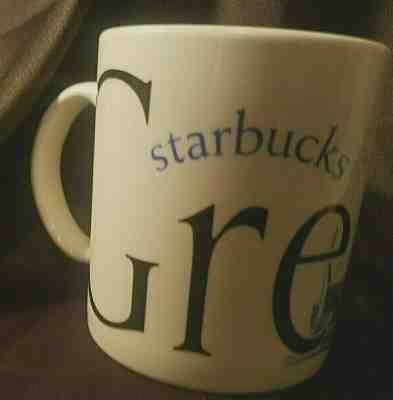 Starbucks City Mug Collectors Series Greece 2002 - Sold on eBay Nov, 26th 2019 for $22.00