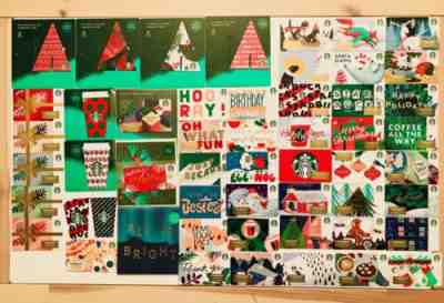 ????53 STARBUCKS COMPLETE NEW HOLIDAY 2019 GIFT CARDS CHRISTMAS LOT - Sold on eBay Nov, 26th 2019 for $24.99