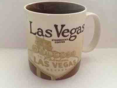 Starbucks Coffee Las Vegas Global Icon White Brown Cup Mug 2012 16 Ounce - Sold on eBay Nov, 26th 2019 for $21.99