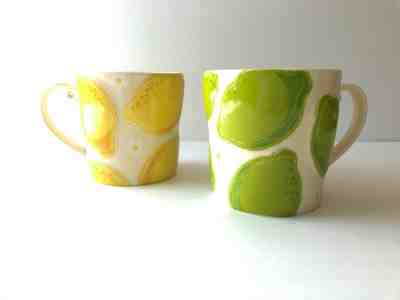 Starbucks Lemon and Lime 3D 16 Oz. Mugs Lot 2006 - Sold on eBay Nov, 26th 2019 for $18.00