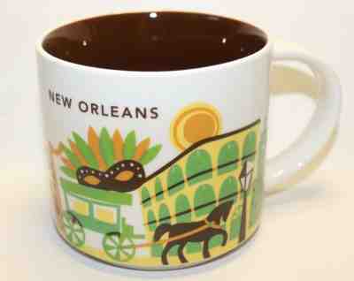 Starbucks ‘You Are Here’ Collection Coffee Mug Cup 14oz New Orleans 2015 - Sold on eBay Nov, 26th 2019 for $29.99