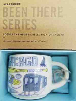 NEW 2018 Starbucks BEEN THERE SERIES Chicago ornament demi espresso cup 2 oz - Sold on eBay Nov, 26th 2019 for $21.99