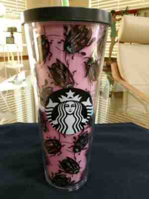 Starbucks Cold Beverage Travel Cup Straw Beetles Pink Scarobs Mermaid NWT Venti - Sold on eBay Nov, 28th 2019 for $32.00