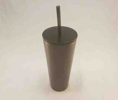 2019 Starbucks NWT Logo Stainless Steel Gray Charcoal 16oz Tumbler with Straw  - Sold on eBay Nov, 28th 2019 for $18.73