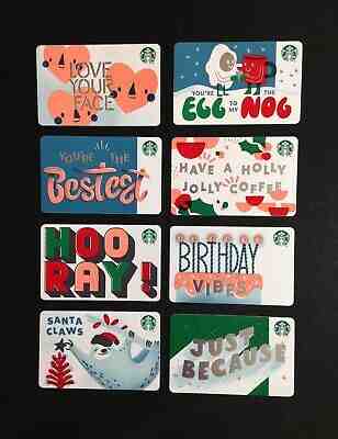???????? 2019 STARBUCKS CHRISTMAS " STAR ?? " MARKER GIFT CARD  ( 8 PCS. ) - NEW - Sold on eBay Nov, 28th 2019 for $29.99
