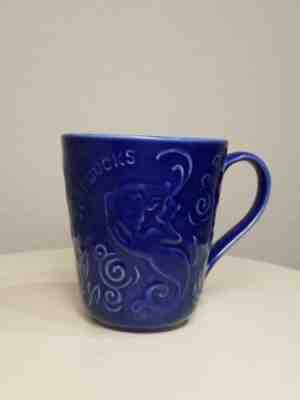 Starbucks Collectible Cobalt Blue Siren Chaleur Mermaid Swirls Mug - Sold on eBay Nov, 28th 2019 for $24.00