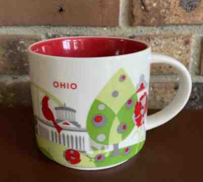 Starbucks 2014 Ohio Coffee Mug Cup You Are Here Collection Series 14 oz Red - Sold on eBay Nov, 28th 2019 for $26.00