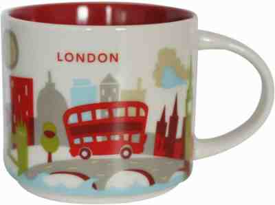 Starbucks YAH You Are Here Coffee Mug - LONDON England UK rare cup 14 oz - Sold on eBay Nov, 28th 2019 for $24.99