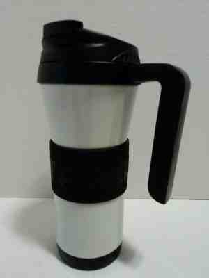 Starbucks Coffee VACUUM Stainless Steel TRAVEL MUG BLACK/White 16 oz - Sold on eBay Nov, 28th 2019 for $29.99