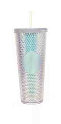  Starbucks IRIDESCENT Acrylic Diamond Rainbow Studded Venti  Tumbler 24 oz - Sold on eBay Nov, 28th 2019 for $122.00