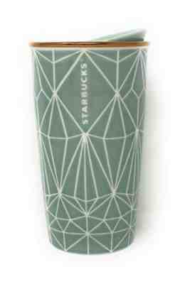 Starbucks 2017 Green Diamond Ceramic Traveler Tumbler Mermaid Limited Holiday - Sold on eBay Nov, 28th 2019 for $20.00