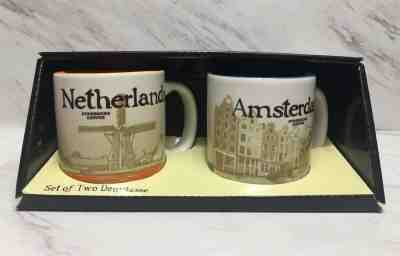 Starbucks Demitasse Netherlands and Amsterdam 3oz Mugs - Sold on eBay Nov, 28th 2019 for $28.99