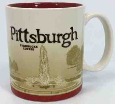 Starbucks Pittsburgh PA City Icon Collector Series Coffee Tea Mug Cup - Sold on eBay Nov, 28th 2019 for $21.60
