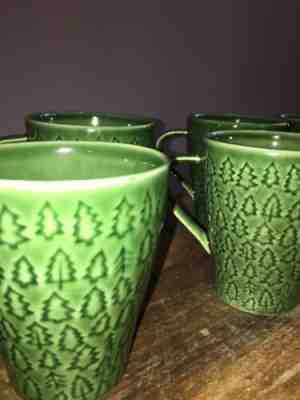 Set Of 6 Starbucks Christmas Tree Coffee Mugs Cups Design House Stockholm 2008 - Sold on eBay Nov, 28th 2019 for $29.90