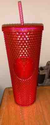 NEW STARBUCKS 2019 Neon Pink Studded Cold Cup Tumbler Christmas HOLIDAY In Hand - Sold on eBay Nov, 28th 2019 for $20.00