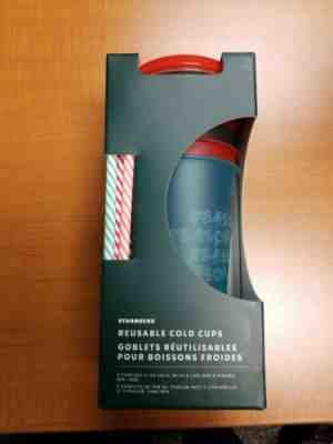 Starbucks Holiday Cold Cups Reusable 2019 - NEW !! Limited Edition - Sold on eBay Nov, 28th 2019 for $25.00
