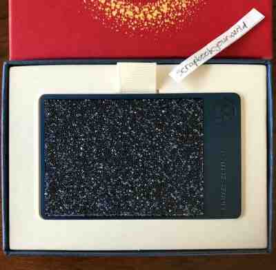 Starbucks Swarovski Crystal Limited Edition Stainless Steel Deep Blue Card