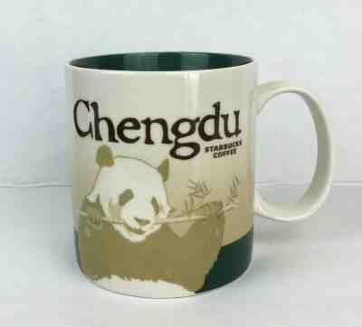 Starbucks Chengdu Panda China Coffee Mug 16 OZ Global Icon Series 2015 - Sold on eBay Nov, 28th 2019 for $20.00