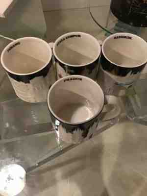 Starbucks Mugs 16 Oz. Penang Collector Series Version, White/Black