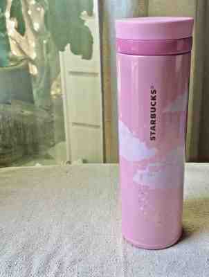 Starbucks Pink Glitter Clouds Thermos Tumbler Thermal Bottle 500 cup Korea Japan - Sold on eBay Nov, 28th 2019 for $45.00
