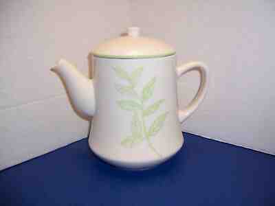 2005 Starbucks TAZO Tea Pot (40 oz) & Lid Tea of Choice White w/ Green Leaves - Sold on eBay Nov, 28th 2019 for $20.00