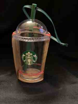 New! Starbucks Holiday 2015 Christmas Clear Frappucino Cold Cup Domed Lid Straw - Sold on eBay Nov, 28th 2019 for $17.99