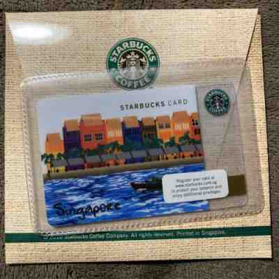 Starbucks Singapore First Card 2010 W/ Matching Sleeve - Sold on eBay Nov, 27th 2019 for $203.50