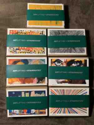 Rare ArtLifting + Starbucks Cards x 7 Limited Edition Loaded W/ $100 Each ($700)