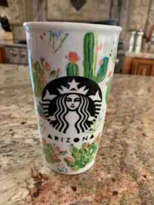 STARBUCKS ARIZONA 12 Oz Ceramic Tumbler Mug Coffee Cup State Collection PERFECT - Sold on eBay Nov, 27th 2019 for $20.00
