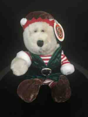 Starbucks Bearista Bear Christmas Elf 11 Inch 2001 Plush Stuffed Animal  - Sold on eBay Nov, 27th 2019 for $15.00