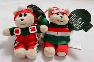 2019 Starbucks Bearista Plush Bear Set Christmas Tree Ornament Stocking Stuffer - Sold on eBay Nov, 27th 2019 for $18.00