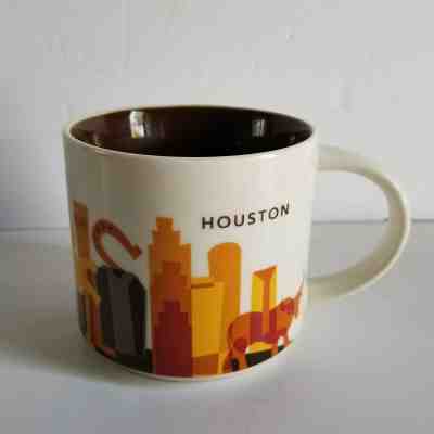 Starbucks Houston You Are Here  Collection Coffee Mug Cup 14 Oz 2015 - Sold on eBay Nov, 27th 2019 for $18.99