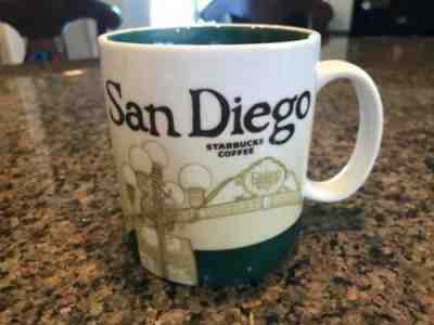 STARBUCKS 2009 San Diego California Beach Mug Cup World Collectors Series 16oz - Sold on eBay Nov, 27th 2019 for $22.00