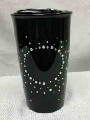 Starbucks 2015 Ceramic Travel Mug Tumbler Rhinestones Design, Limited -12 fl oz - Sold on eBay Nov, 27th 2019 for $54.99